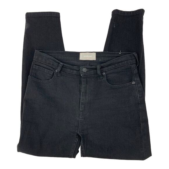 Everlane High Waist Ankle Jeans Black Denim Size 29 - Picture 1 of 5
